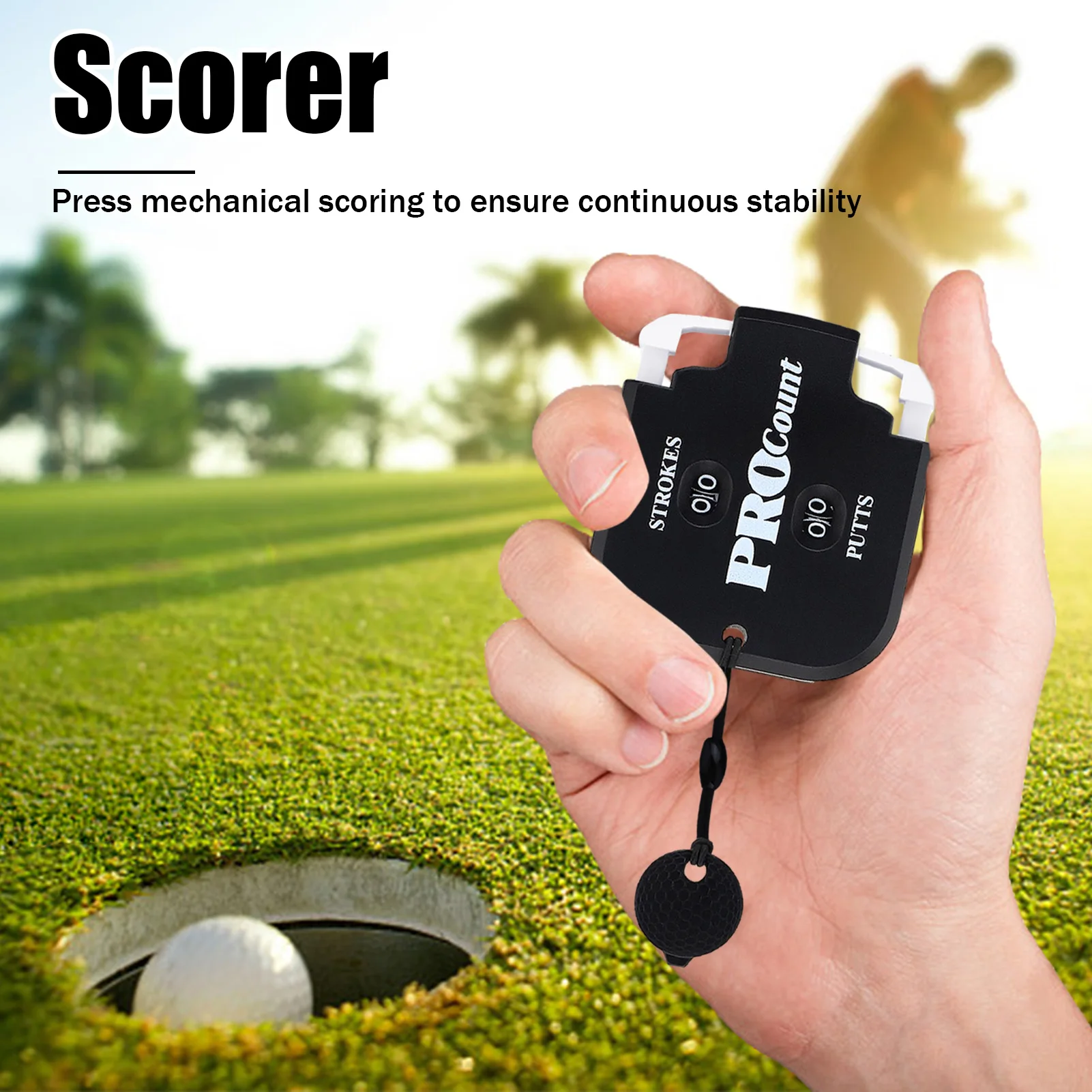 1 шт. Профессиональный гольфский Scorecard Square Golf Stroke Putt счетчик очков индикатор