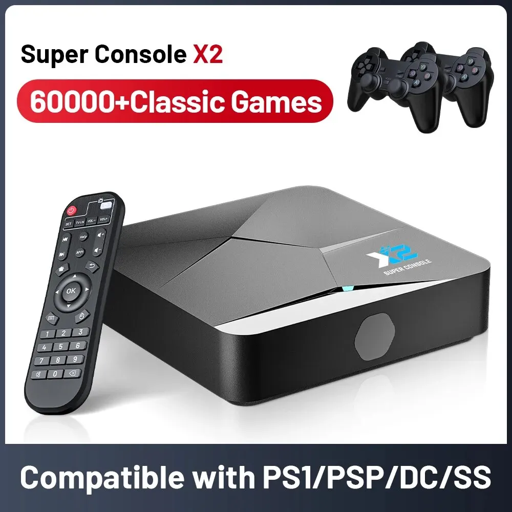 Super Console M8 500Go – 100 000 Jeux, 70 émulateurs (DC/MAME/SS/NAOMI), 4K