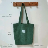 JIOMAY sacs à bandoulière Sac de courses sacs porté épaule  cabas femme sac femme sac bandouillere femme sacs à main sac  sacoche femme Sac de Shopping en toile pour femmes fourre-tout à bandoulière en velours côtelé 2 6