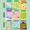 64 Pages Educational Games Kids Concentration Maze Training Book Reusable Practice Copybook 2