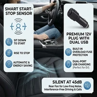 Ventilated Sheet 12v Car Seat Cover Vehicle Summer Cushion Smart Auto Start/Stop Universal Cooling Car Seat Ventilation Sheet 4