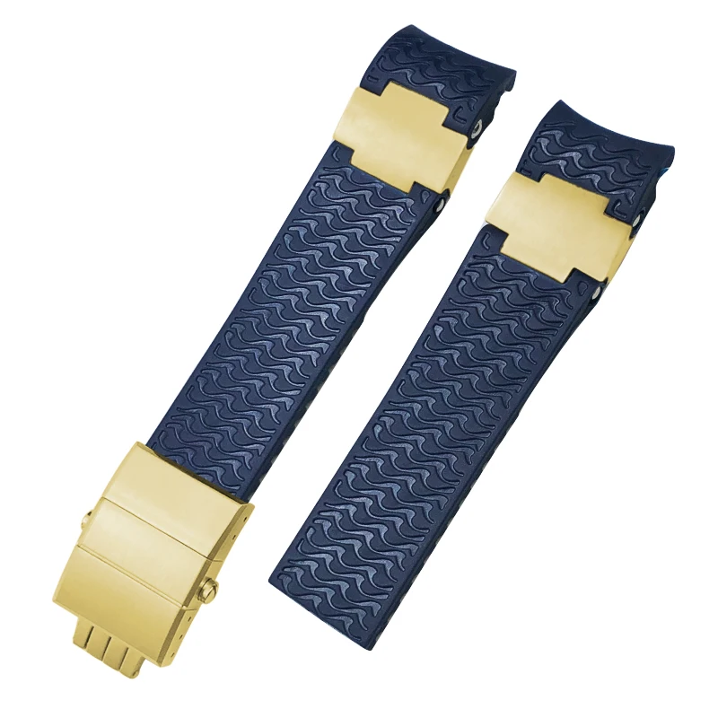 Silicone Rubber Replacement Watch Band Fit For Ulysse Nardin Marine Diver Strap Silicone Rubber Replacement Watch Band Fit For Ulysse Nardin Marine Diver Strap