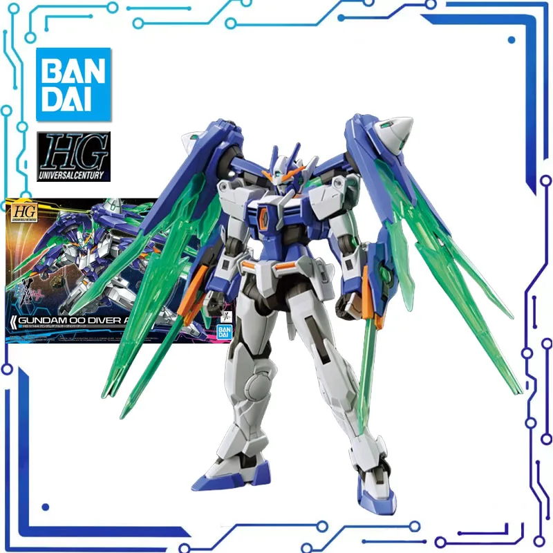 

BANDAI 1/144 HG GUNDAM BUILD METAVERSE 00 GUNDAM Stalker Arc светильник сборка пластиковая модель комплект экшн-игрушки Фигурки подарок