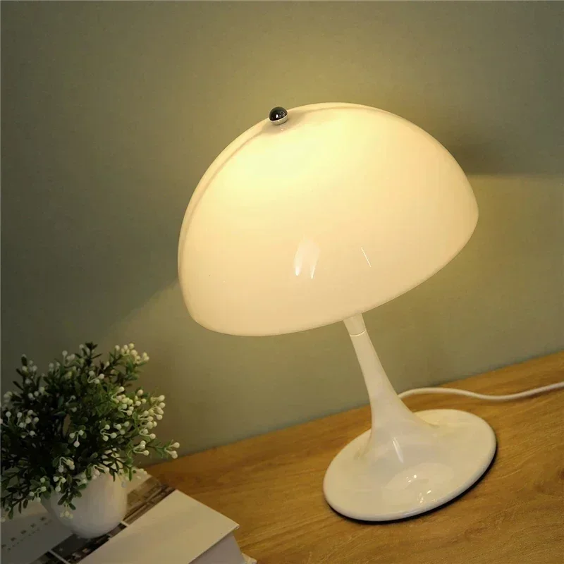 Modern Minimalist Mushroom Table Lamp Bedroom LED Bedside Lamp Home Decor night stand Desk Lamp Reading Lighting Fixtures 4
