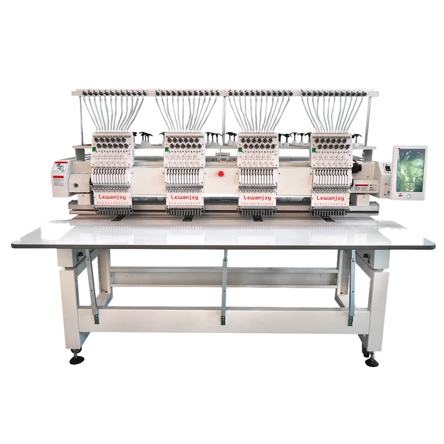 Four Heads Embroidery Machines Computerized Embroider 400*450mm For Hat Shoe Clothe And Flats