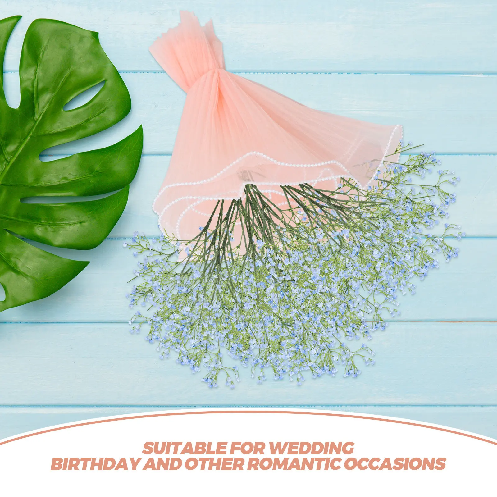 꽃 포장용 메쉬 종이, 우아한 주름진 웨이브 원사 디자인, 핑크색, 꽃다발 포장, 웨딩 파티 행사용