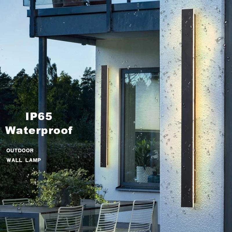Wall Light Long Wall Light Outdoor Lighting Waterproof Ip65LED Garden Country Villa Balcony Light Lnterior Wall Bedroom Living Room
