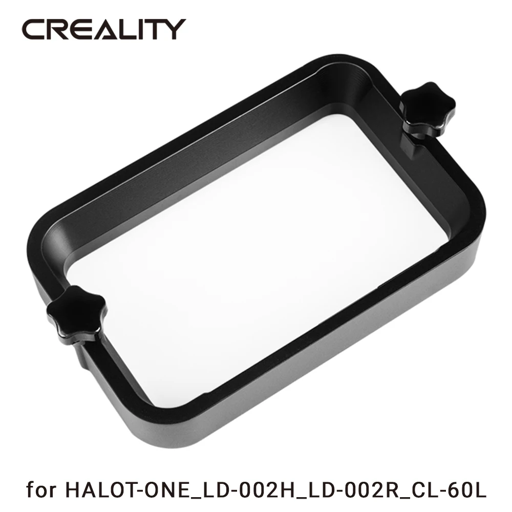 

Creality Resin Vat Kit Metal Tank FEP Pre-Installed Easy Cleaning Metal Frame for LD-002H_LD-002R_HALOT-ONE_CL-60L 3D Printer