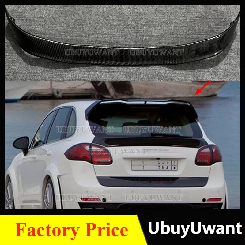 

High Quality Carbon Fiber Rear Trunk Roof Spoiler Wing Fits For Porsche Cayenne 958 2011 2012 2013 2014