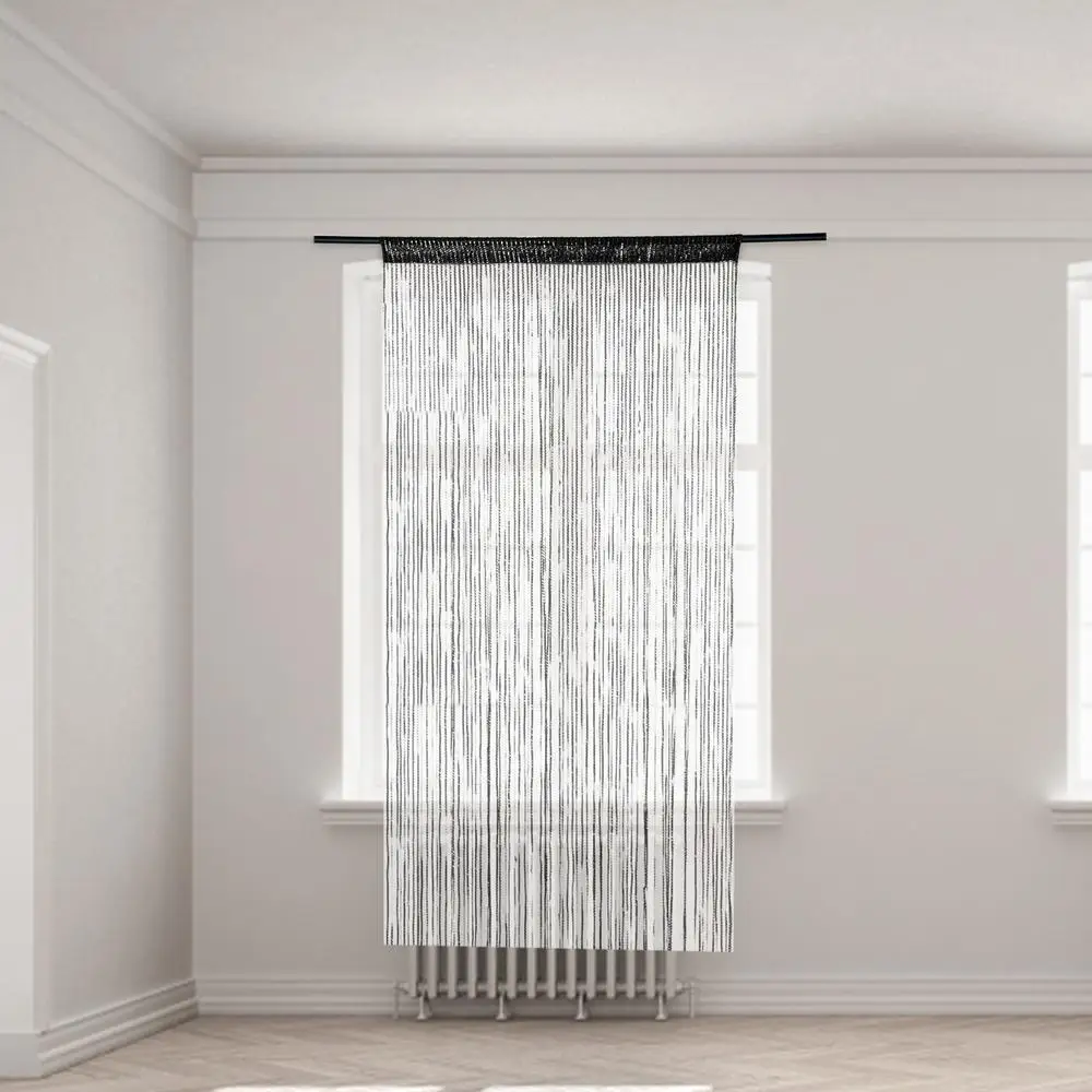 Description Picture 4 of itemTassel Glitter Door String Curtain Silver Ribbon Shiny Tassel Flash Line Curtain Valance For Window Room Home Decoration