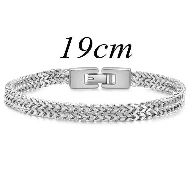 Stijlvolle Bali Vossestaart Ketting Voor Mannen Dubbele Link Kettingen Armbanden Armband Mannelijke Sieraden - Bracelets - AliExpress