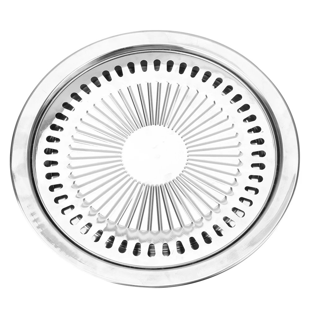 BBQ Grill Pan Barbecue Tools Non-Stick Gas Electric Stove Baking Tray Smokeless