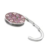 1pc Portable Metal Foldable Bag Purse Hook Handbag Hanger Diamond Folding Table Hook Table Hanger Desk Hooks 4