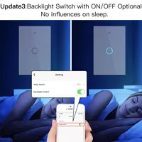 MOES WiFi inteligentny włącznik światła RF433 bez przewodu neutralnego pojedynczy ogień inteligentne życie Tuya kontrola aplikacji współpracuje z Alexa Google Home 110/220V 4