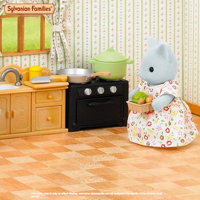 Authentic Sylvanian Families Anime Character Simulation Playhouse Toy Room Decoration Toy Christmas Gift 4