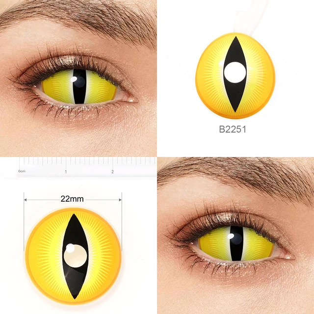 22MM Triple Iris Mummy Epic Sclera Lenses Crazy Halloween Contact