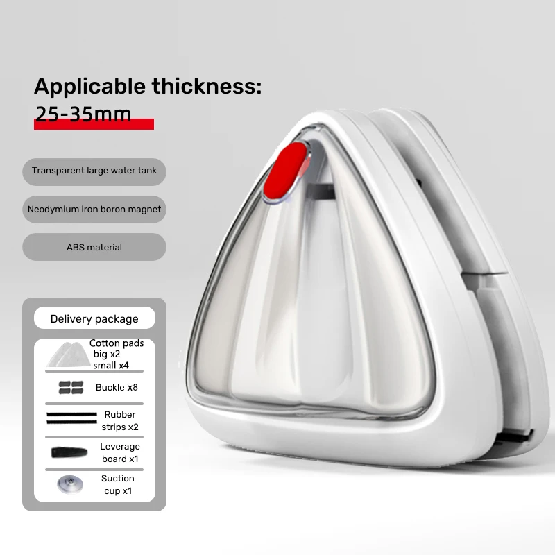 Magnetic Window Double-sided Glass Cleaner Household Cleaner Special Anti Fall Class 3-35mm Adjustable Window Clean Tool 6