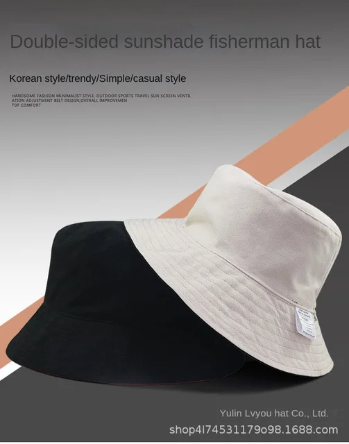Oversize XXL Cotton Bucket Hat for Men Women Big Head Trendy Fisherman Caps  Double Side Wear Fishing Sun Caps Free Shipping - AliExpress