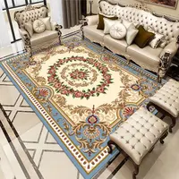 European Living Room Carpet Large Size Household Decorative Bedroom Luxury Rug Non-slip Washable Entryway Doormat Bath Mat 2