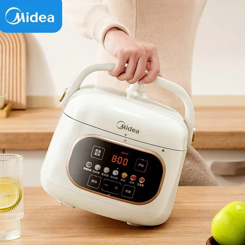 Midea 2.2L Electric Pressure Cooker Multicooker Non-Stick Rice Cooker Portable Small Appliances for The Kitchen and Home
