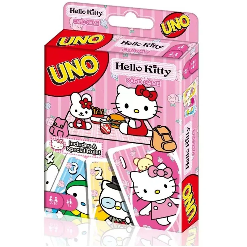 

UNO Hello Kitty Matching Card Game Minecraft Multiplayer Family Party Boardgame Funny Friends Entertainment Poker