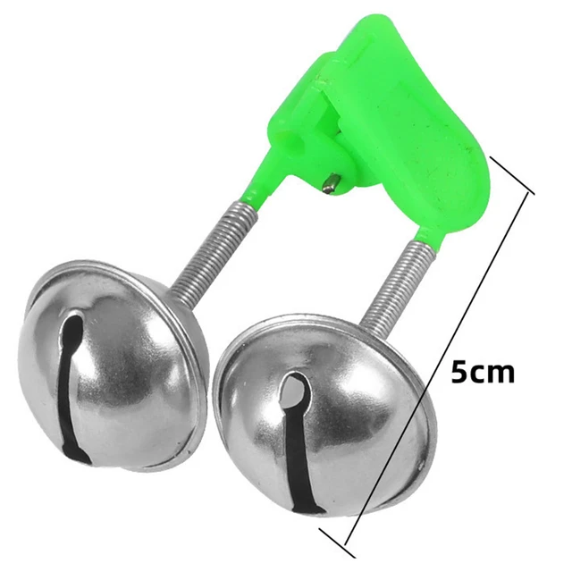 Fishing Alarm Fish Bell Metal 1PC Crisp Sound Double Ring Bell Screw Screw  Bell Spring Plastic Clip High Quality Stainless Steel - AliExpress