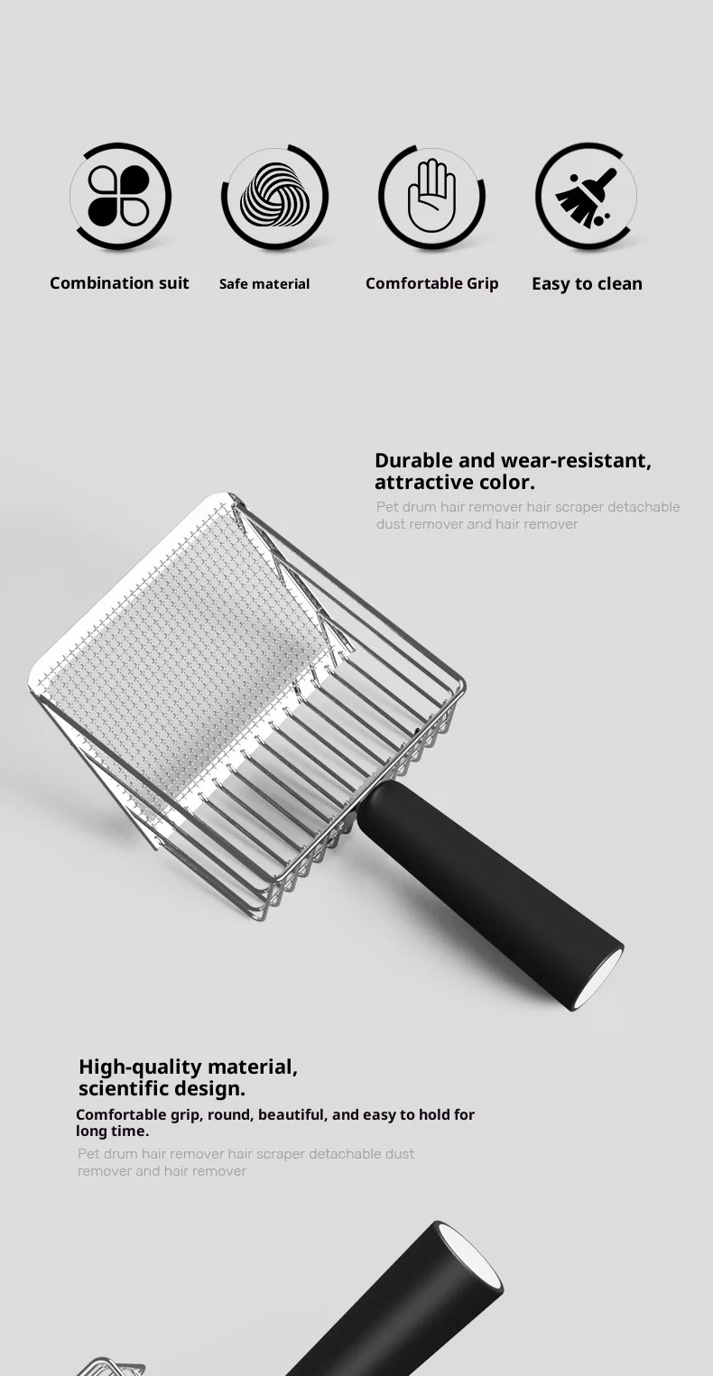 Cat Litter Scoop Set With Long Handle And Stand For Litter Box_voghion.com