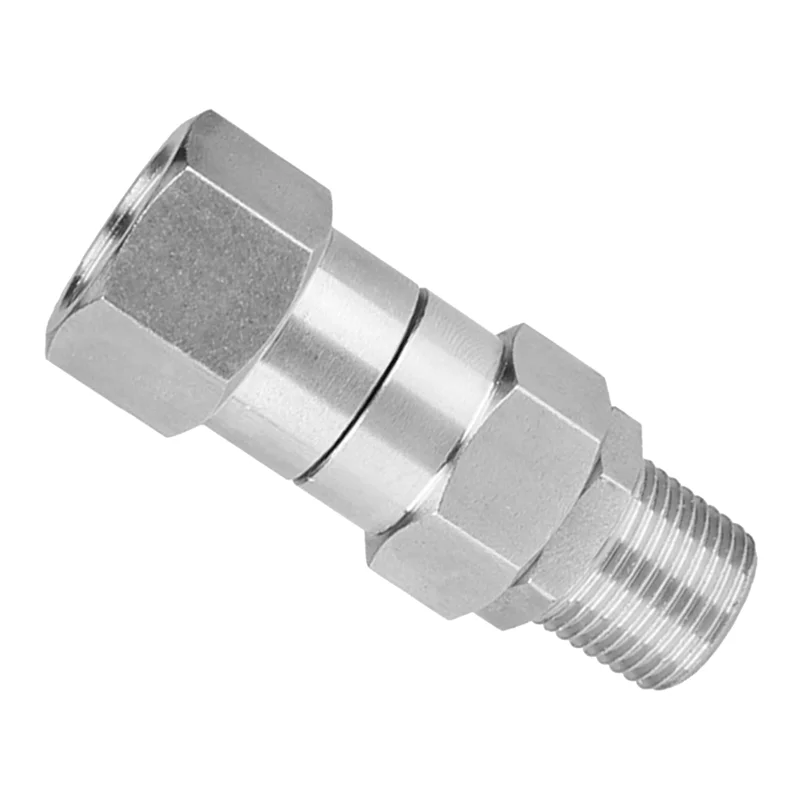 High Pressure Washer Swivel Joint 3/8 Inch Pressure Washer Hose Fittings 360 Degree Rotation Connector Car Washing