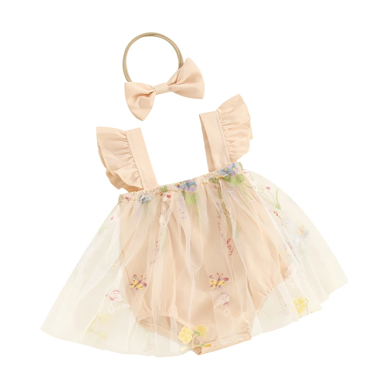 

Baby Girl Birthday Dress Sleeveless Layered Tulle Tutu Dresses Princess 1st Birthday Dress Summer Clothes