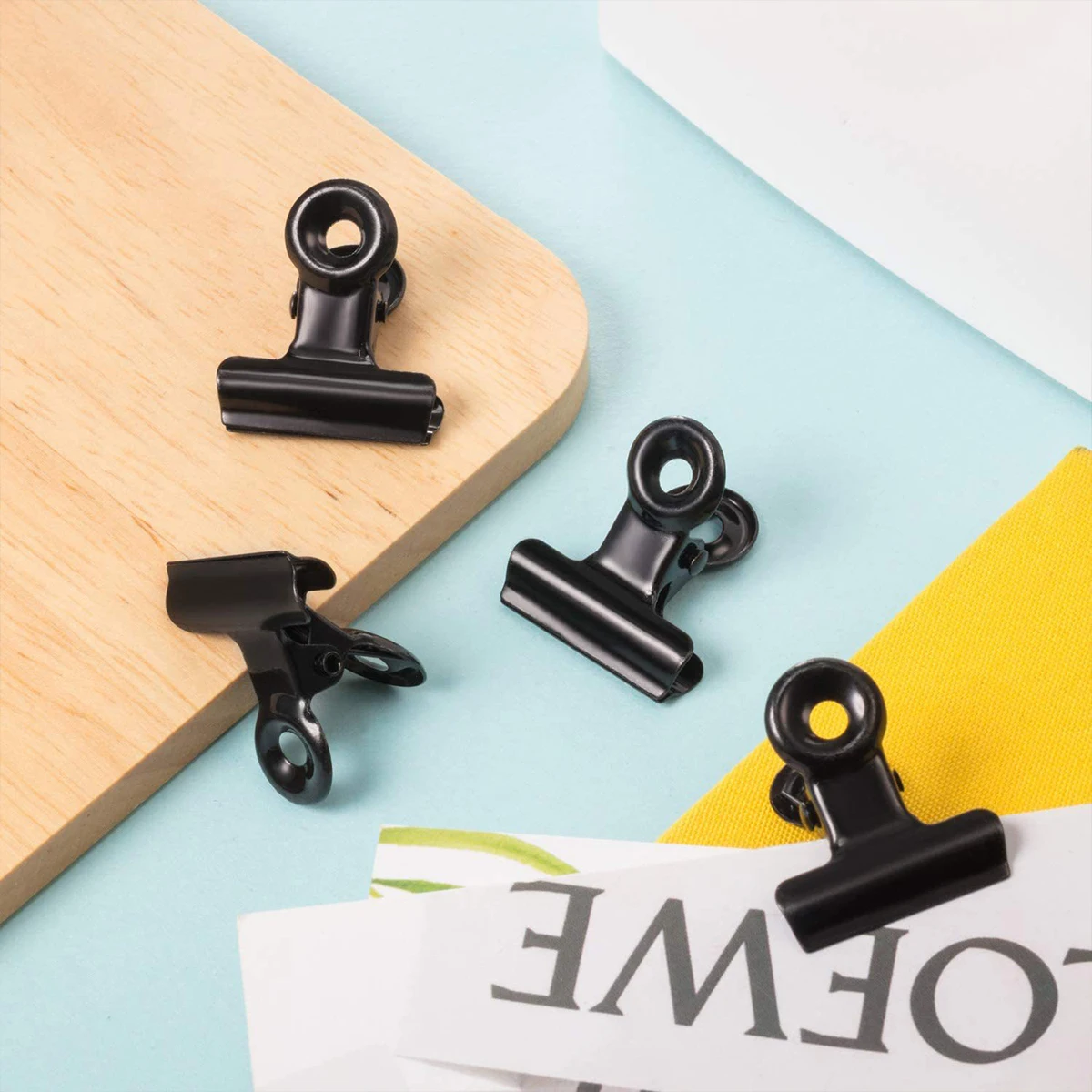 Binder Clips Food Clips 30 Pack Metal Food Packaging Clips Mini Photo Clips Small Paper Binder Paper Clips