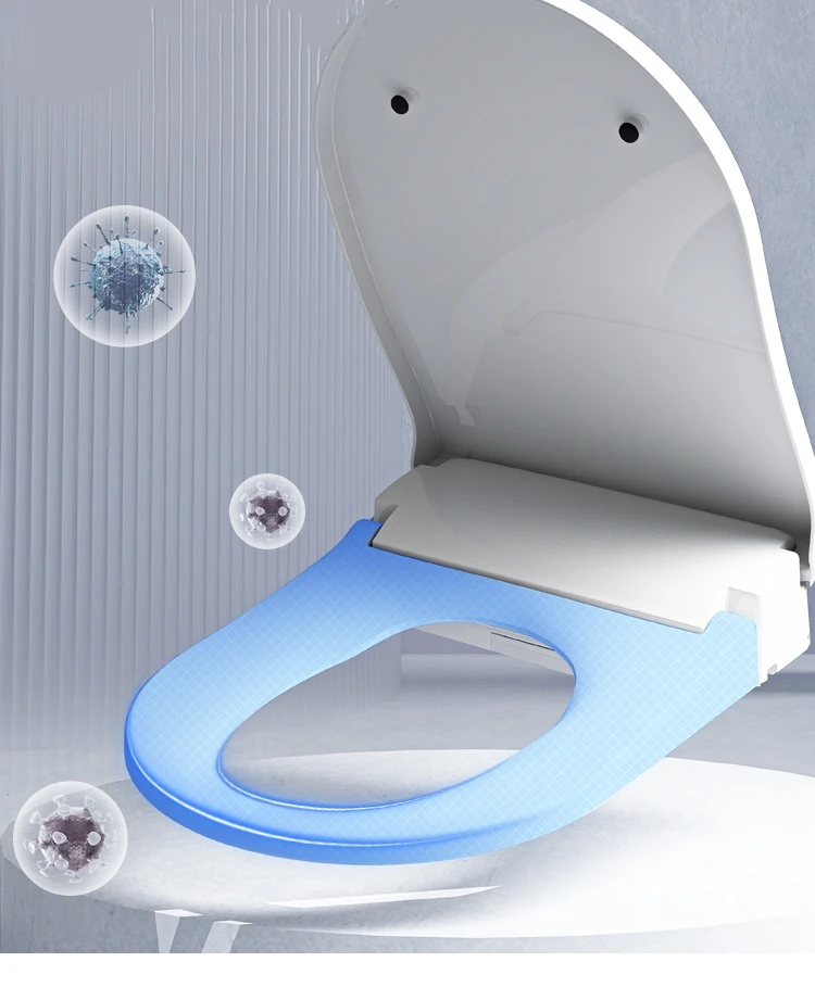 New Wall Hung Smart Toilet Intelligent Seat Heated Automatic Wall Mounted Smart Toilets Seat Electric Cover