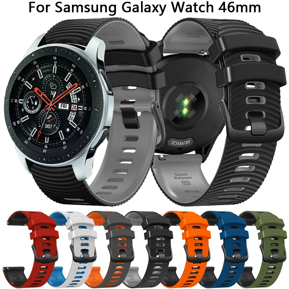 Premium Silicone Watch Strap - 22mm Replacement Wristband