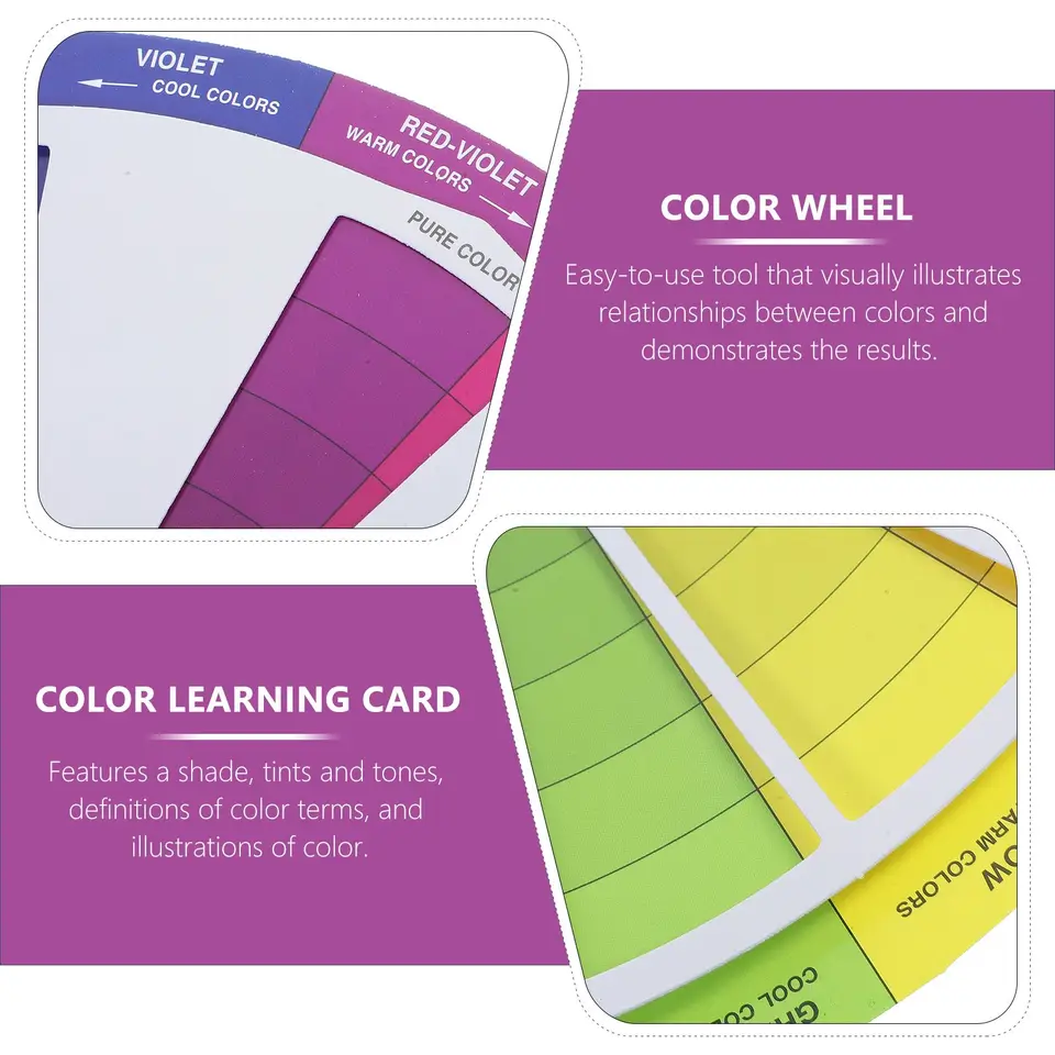 Ruota Dei Colori Grande - Guida Alla Miscelazione Colori Per Pittura E Trucco - Foto 7