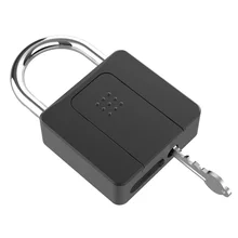 

Smart Lock with Key Large Capacity Fingerprint Padlock Waterproof Anti-sawing