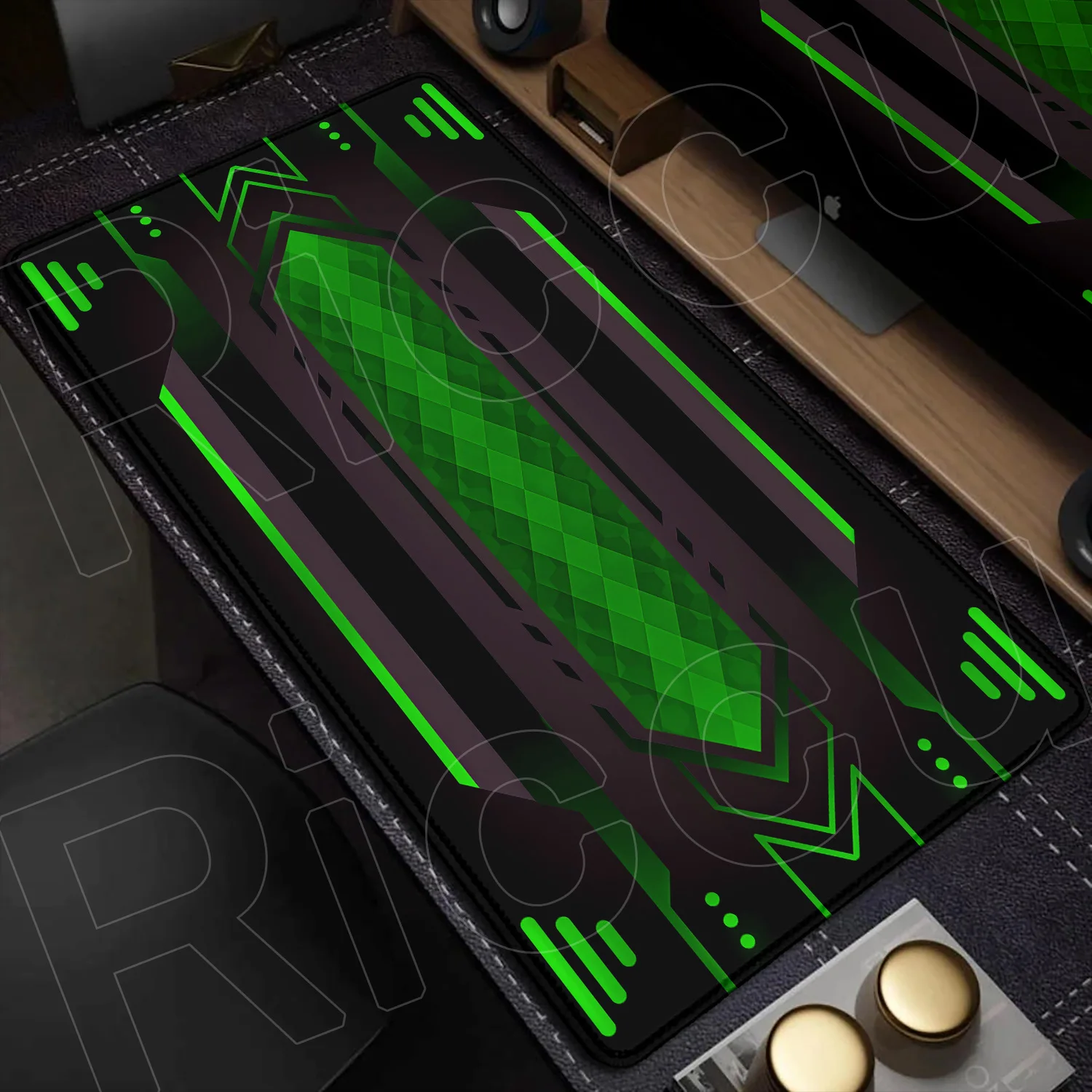 Futuristic Sci-Fi Large Gaming Mouse Pad with Technology-Inspired Design
