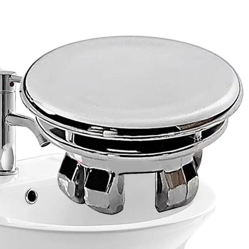 22-24mm Double Layer Sturdy Sink Hole Round Overflow Cover Sink Overflow Ring Sink Basin Overflow Trim Ring For Bathroom