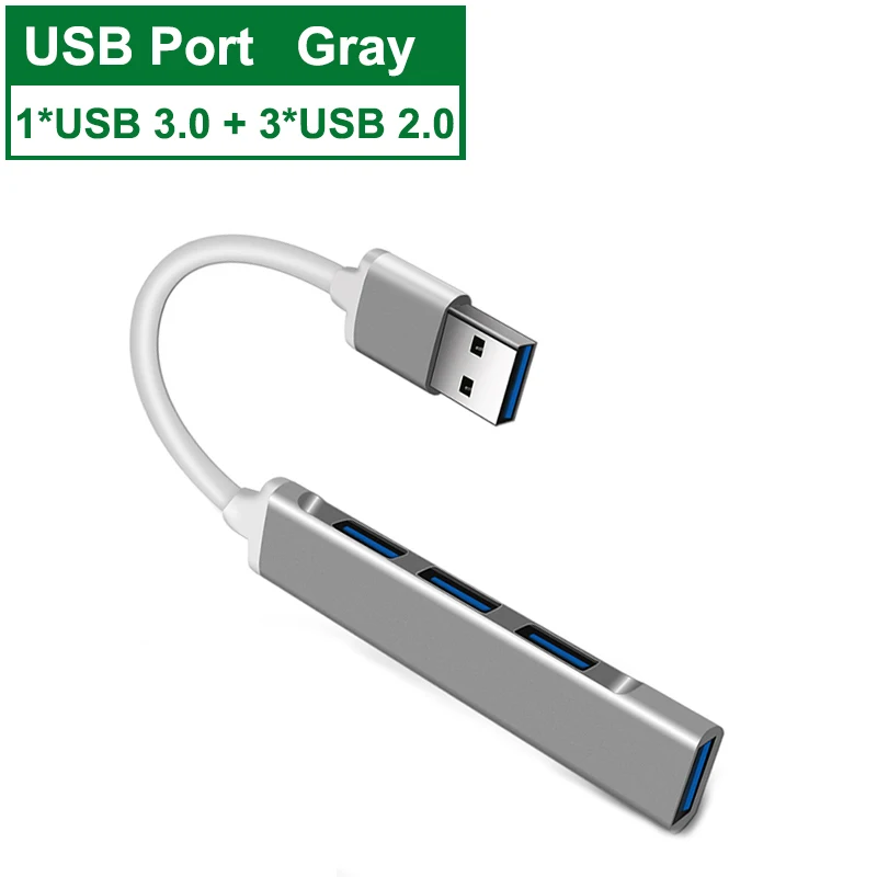 7-Port High-Speed USB Hub with USB-C and USB-A Connectivity