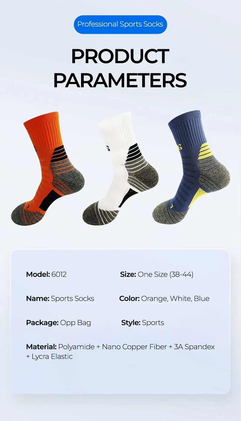 Deodorant Nano Kupfer Sportsocken für Herren, antibakteriell, Basketball, Klettern, Sommer, Kompression, MTB, Radfahren, Fahrrad, Laufen – Detail 11