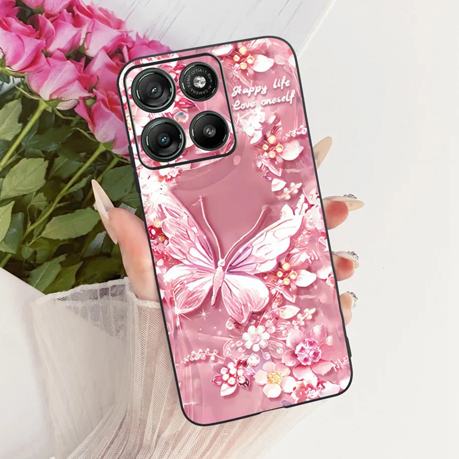 Floral Soft Silicone Bumper Case for Motorola Moto G Series