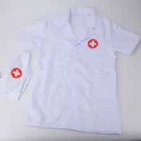 Vêtements de médecin à manches courtes, vêtements de spectacle pour enfants, jouets familiaux 3