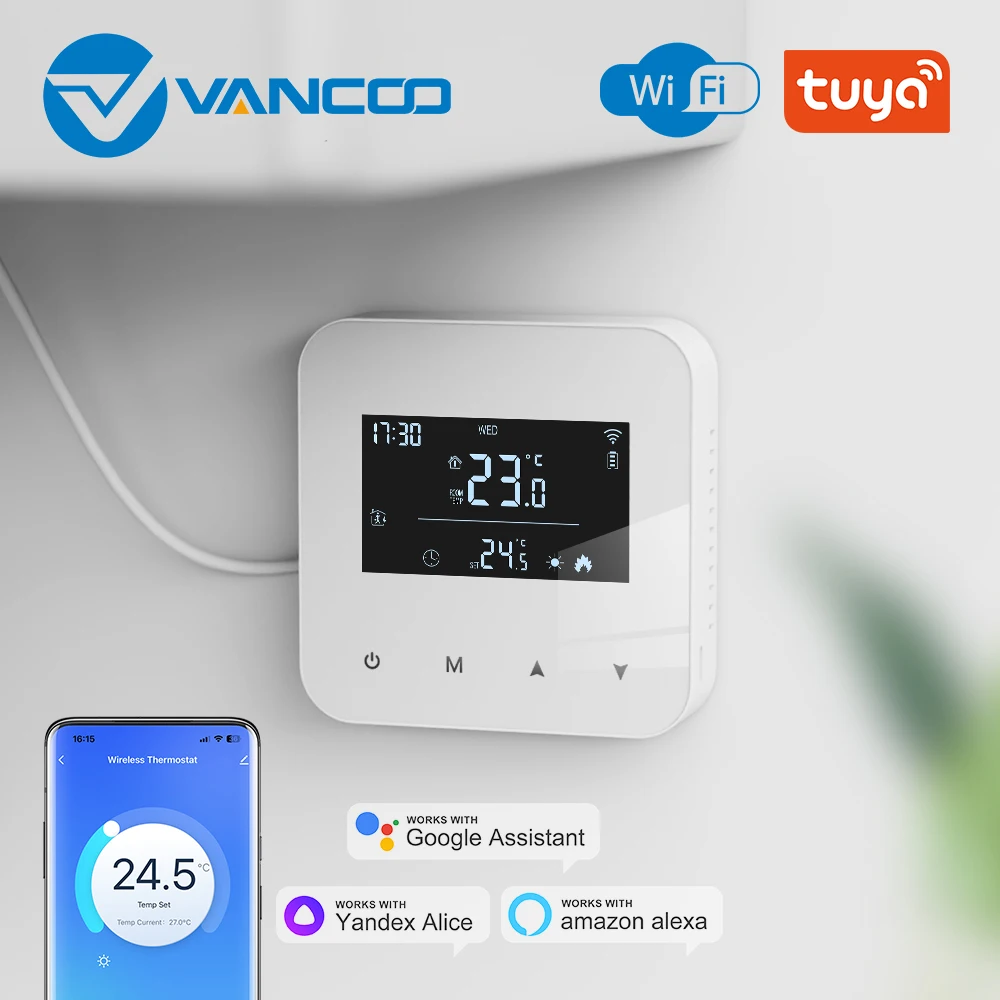 BecaSart Series 6000 16A LCD Touch Screen Electric Heating Intelligent Prograing Control - View #6