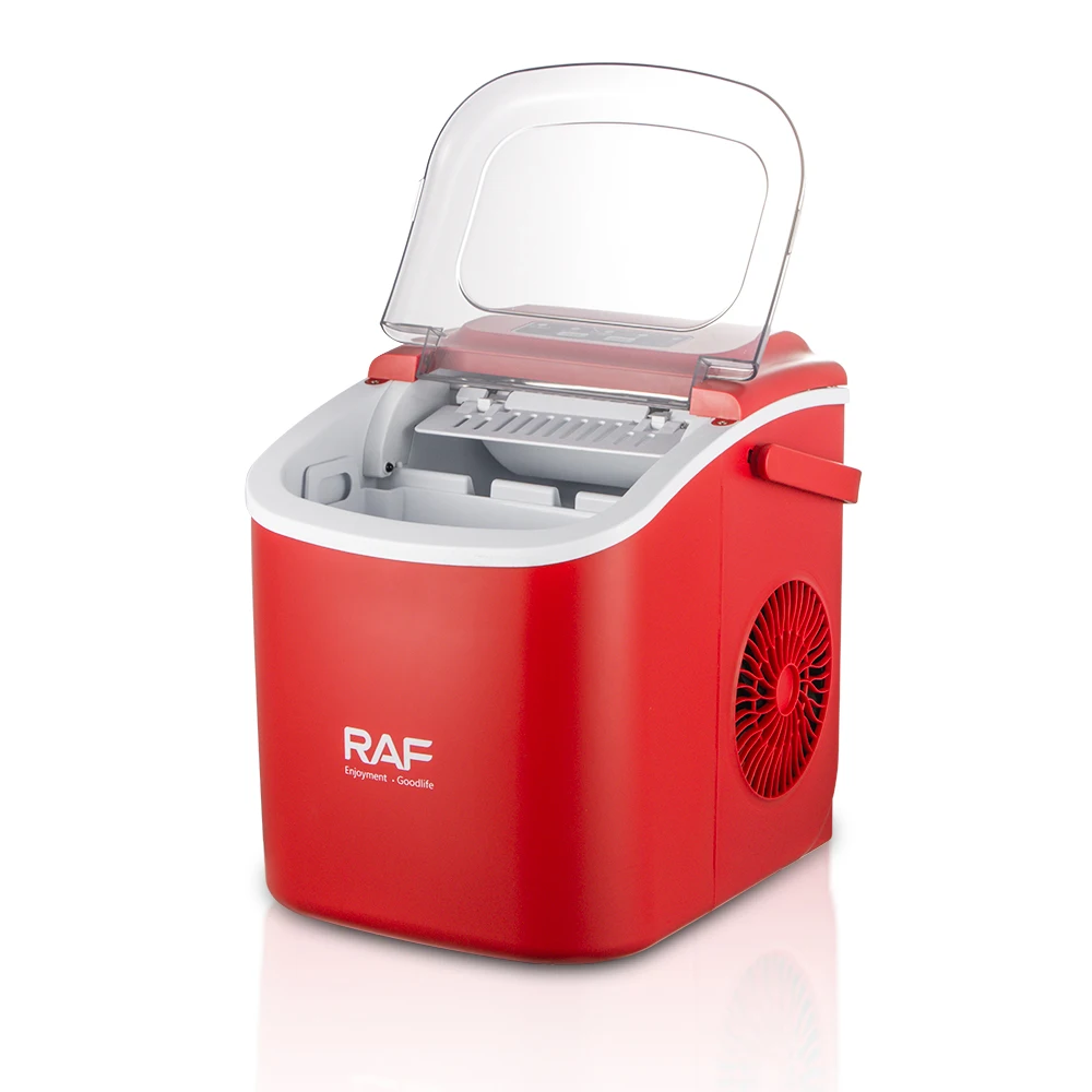 RAF Countertop Electric Ice Maker Machine for Home Office Parties-Bullet Ice with Scoop and Basket New Design