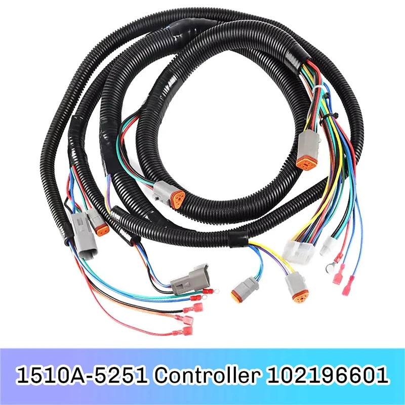 

Controller Wire Harness Set for Golf Cart Club Car DS-Black 1510A-5251 Controller 102196601