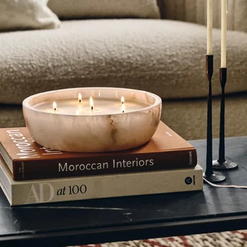 Wedding Candle Holder Birthday Unique Ceramic Romantic Candle Holder Party Decorations Tray Round Patio Porta Velas Room Decor