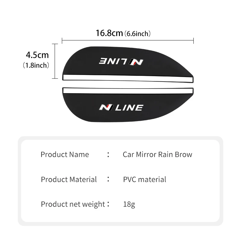 Car Mirror Film Car Rearview Side Sticker Waterproof Durable Auto Accessories for Hyundai N Nline Tucson Kona Sonata Veloster i20 i30 rearview mirror rain shield rearview mirror rain eyebrow car rearview mirror visor rearview mirror rain guard rearview mirror visor car mirror film