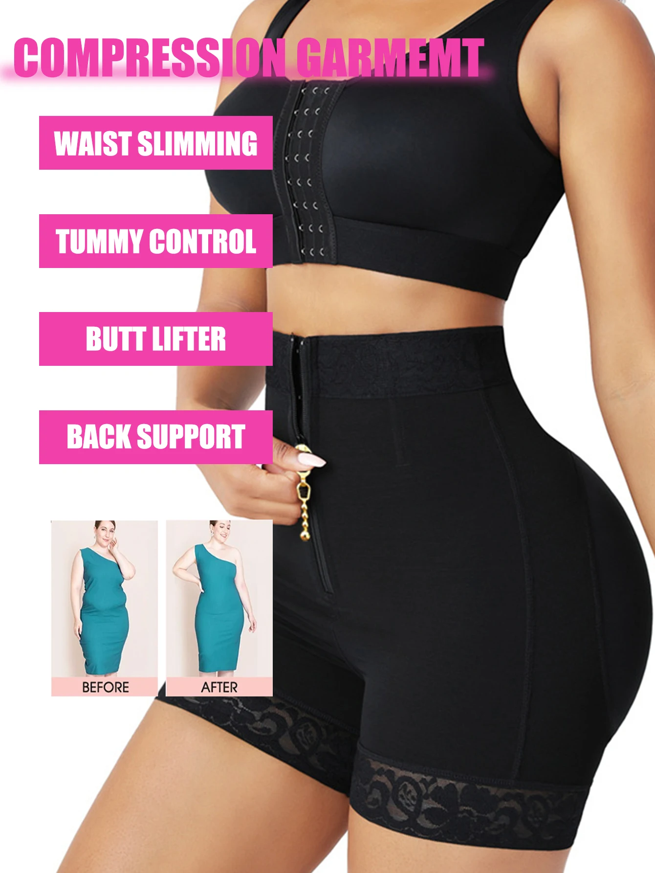 لانجين ملابس داخلية نسائية عالية الخصر لتشكيل البط...