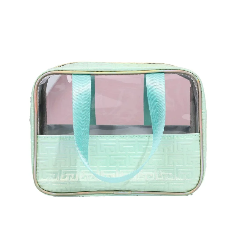 Washroom Storage Bag Laser Colorful Swimming Bath Storage Bag Large Capacity Waterproof Transparent Handheld Portable Large Capa 6