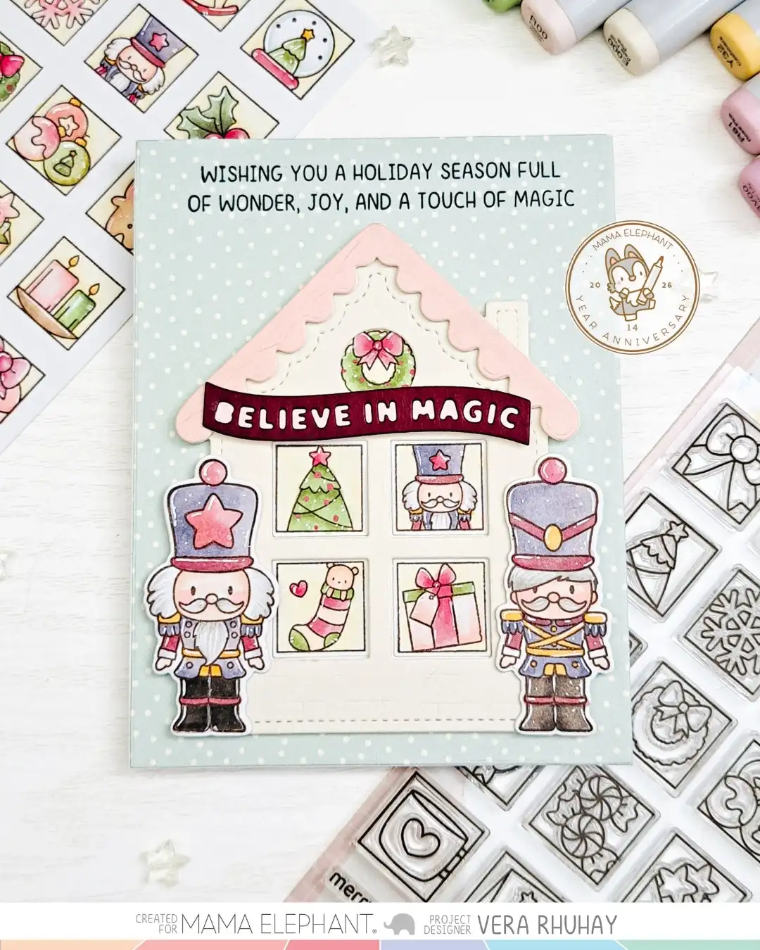 Festive Embossing and Cutting Dies Set for Holiday Scrapbooking and Card Making