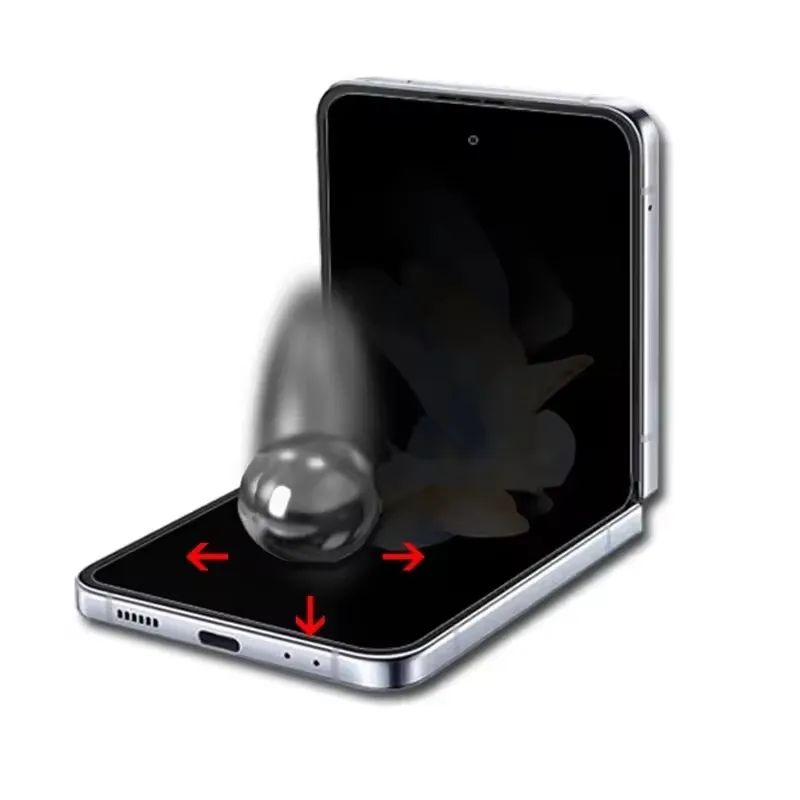 3 Stück Anti-Spy Hydrogel-Folie für Samsung Galaxy Filp 3 4 5 6 7 5G Privacy Displayschutzfolie – Detail 4