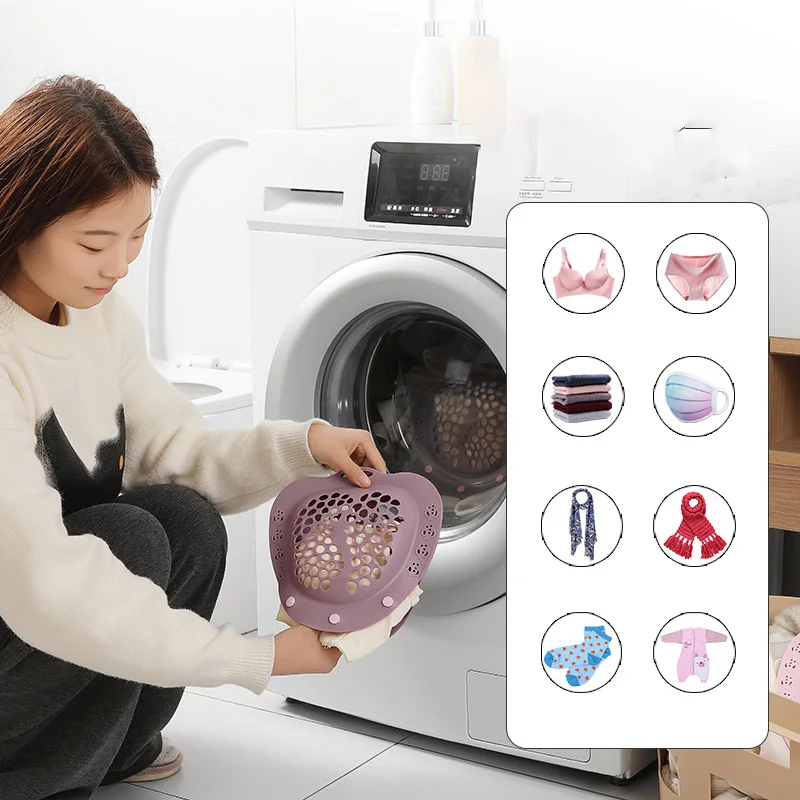 실리콘 브라 세탁 가방, 메쉬 세탁기 건조기, 변형 방지 세탁 가방, 섬세한 브라 속옷 란제리 세탁 가방